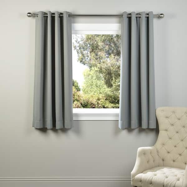Shop Exclusive Fabrics Thermal Blackout Grommet 63 Inch Curtain