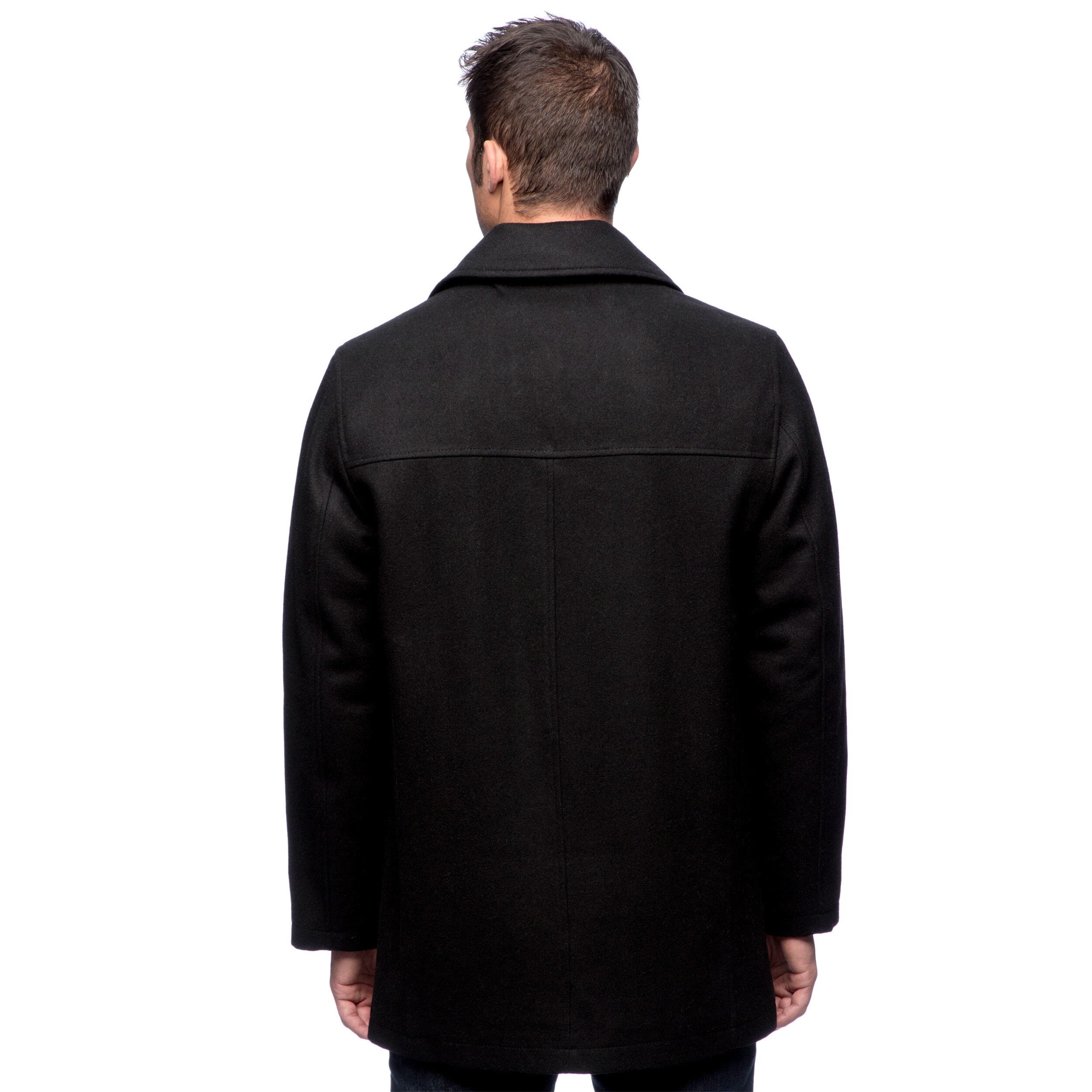 IZOD Mens Wool-Blend Jacket with Scarf