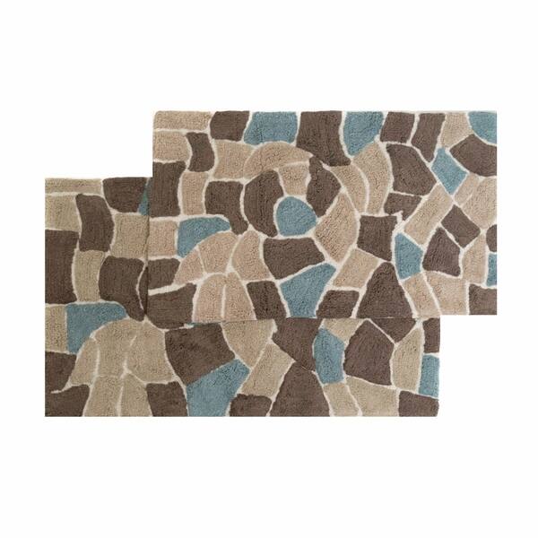 Shop Chesapeake Boulder 2 Pc Bath Rug Set 21 X34 24 X40 On Sale Overstock 9536749