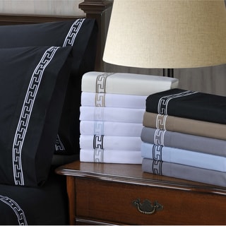 Superior Embroidered Microfiber Deep Pocket 6-piece Bed Sheet Set
