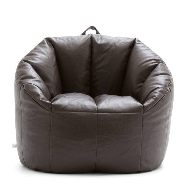 Shop Big Joe Lux Milano Vegan Leather Bean Bag Chair Multiple