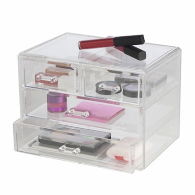 drawers acrylic clear homewares richards stackable organizer drawer personal