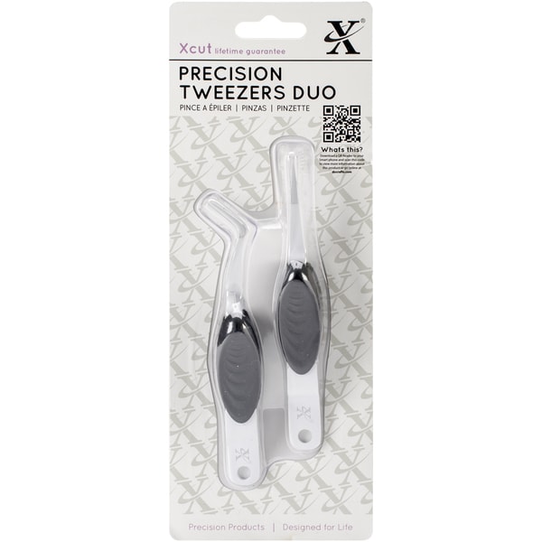 Xcut Soft Grip Precision Tweezers Duo Pack Overstock 9537452