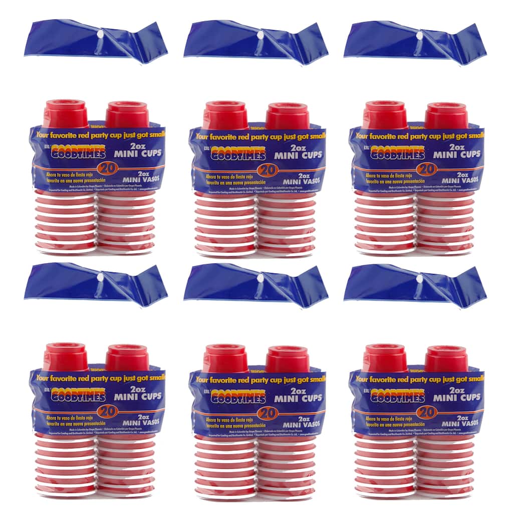Goodtimes 2-ounce Mini Red Party Cups 120-count