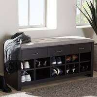 Baxton Studio Espresso Entryway Bench