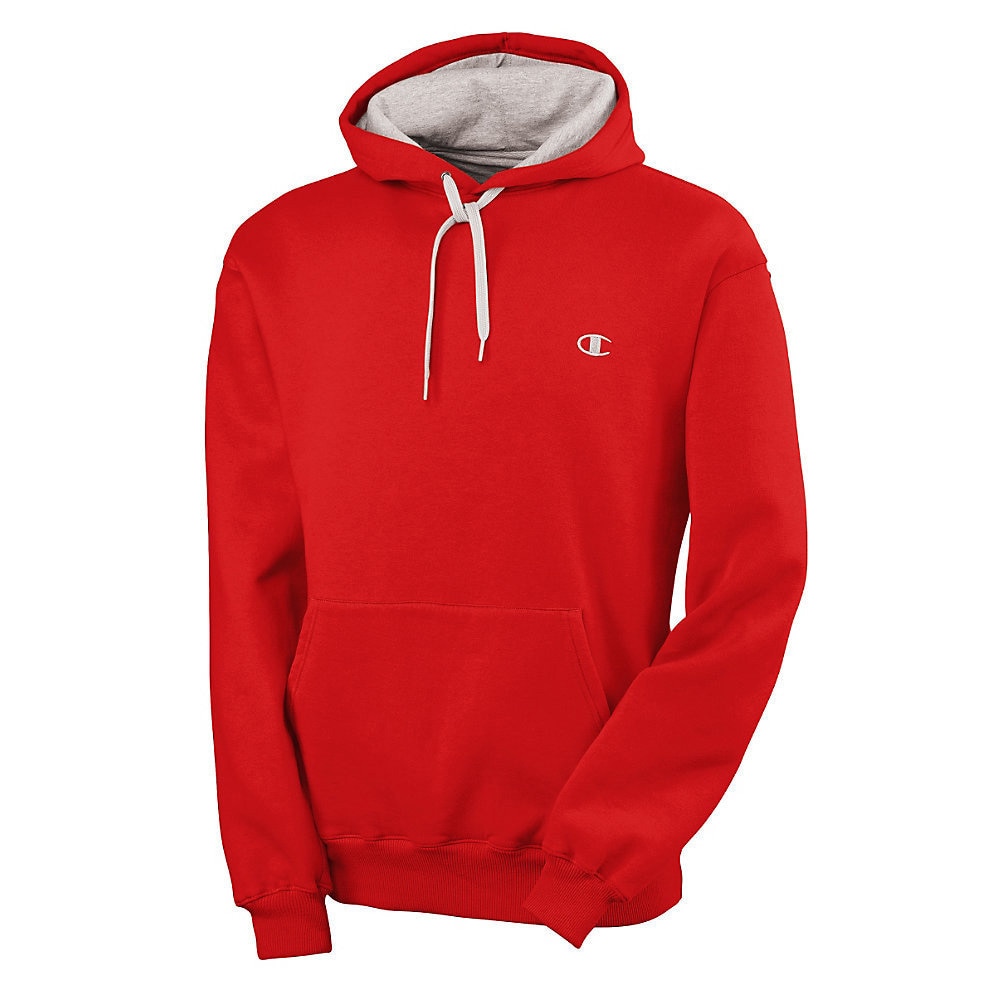 champion hoodie red mens