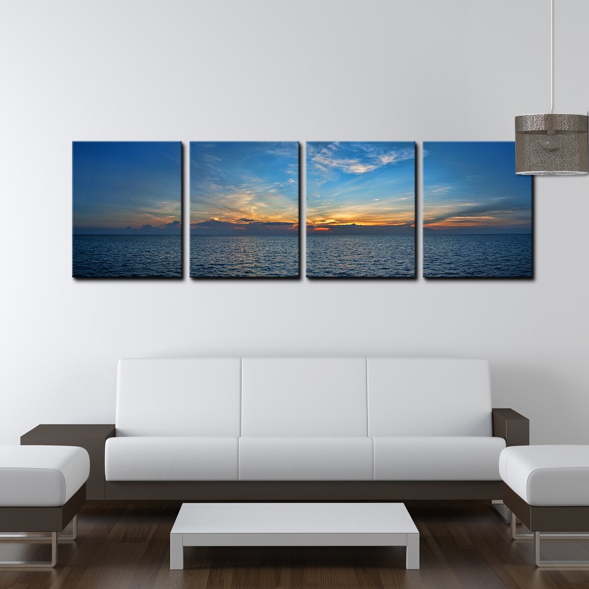 Shop Chris Doherty Bahamas Sunset 4 Piece Canvas Wall Art Free Shipping Today Overstock