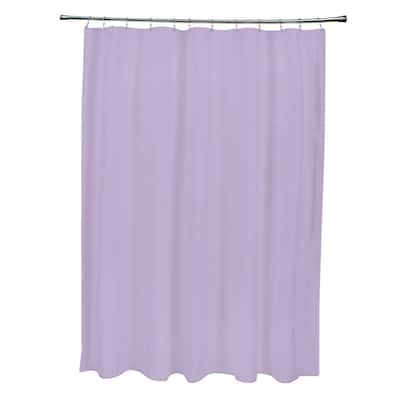 Lilac Purple Solid Shower Curtain