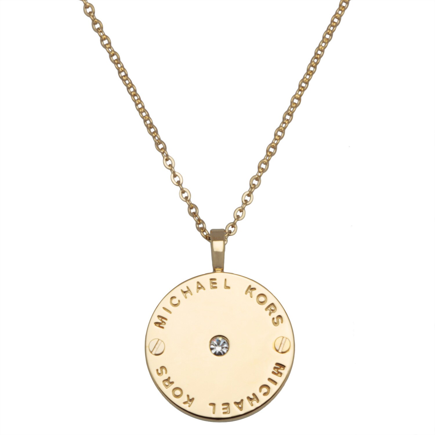 michael kors disc pendant