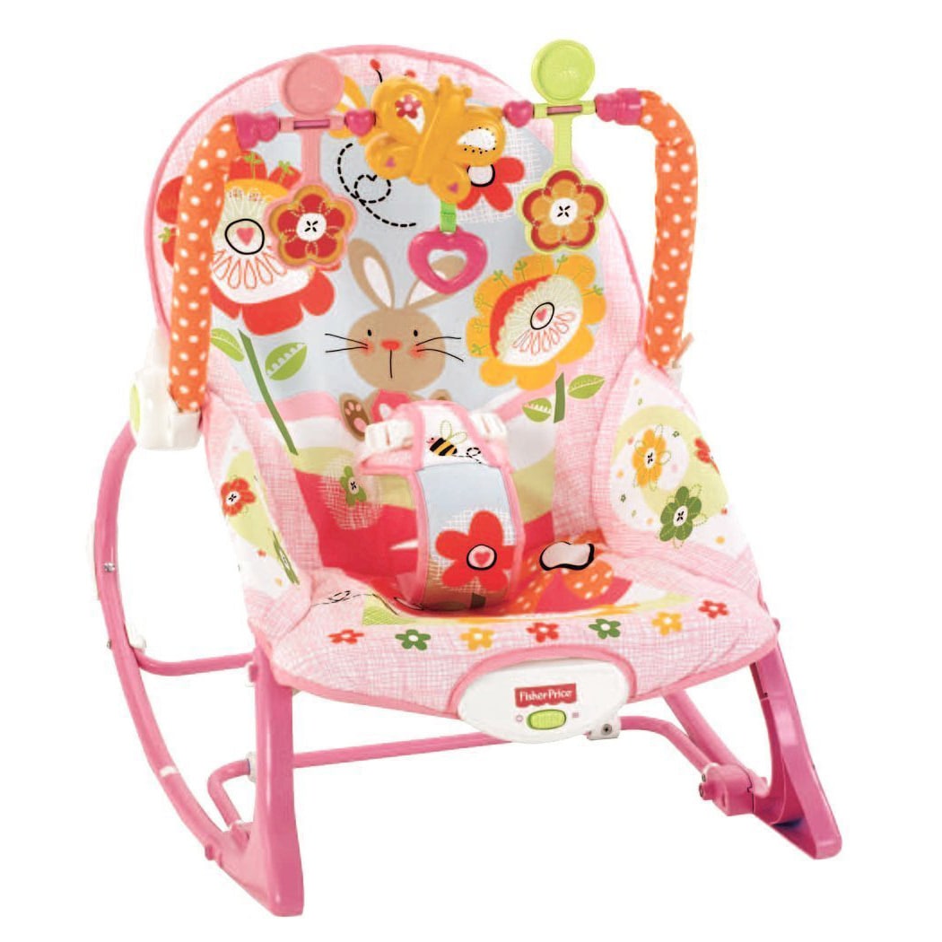 fisher price pink bunny infant to toddler rocker