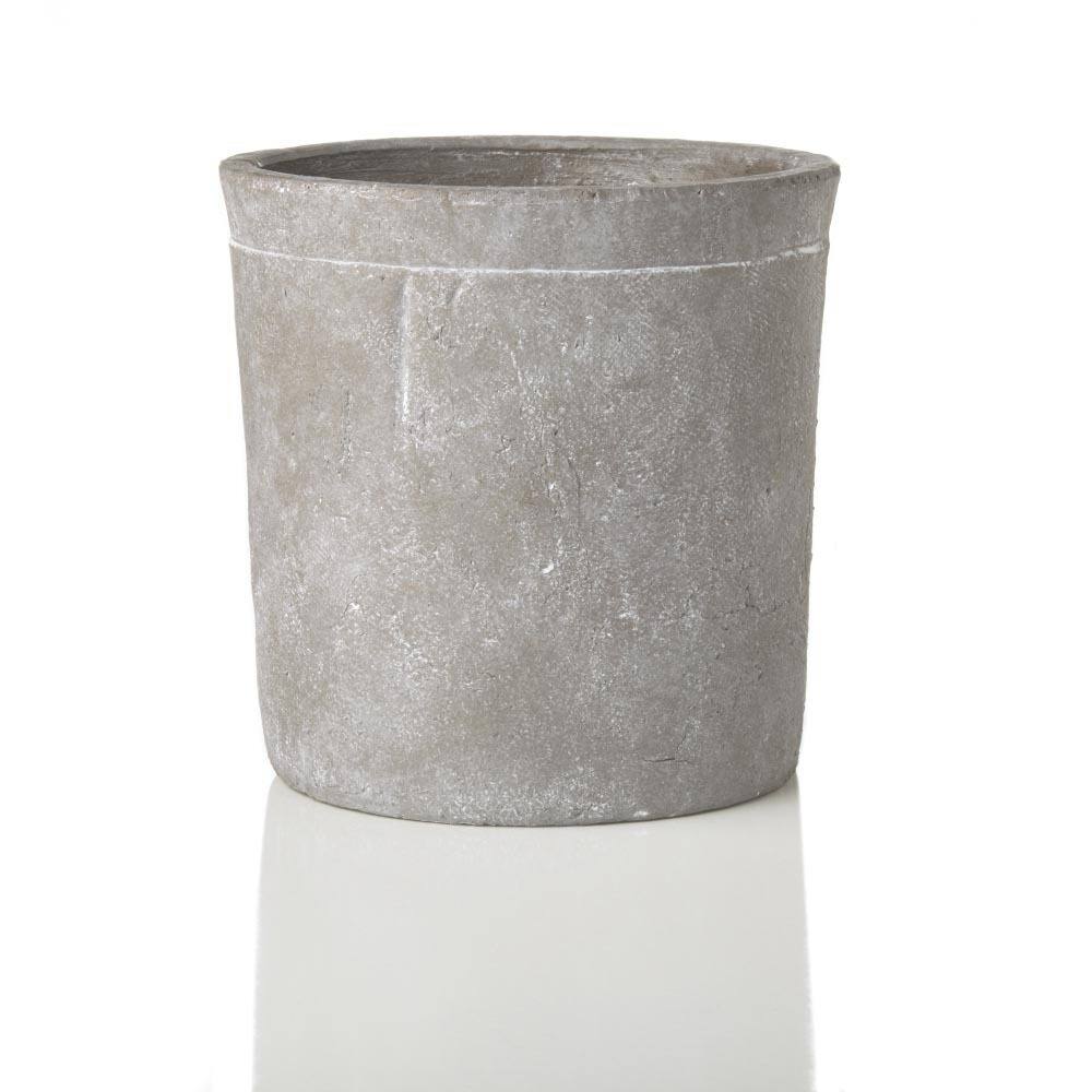 Sage & Co 7-inch Round Large Stone Cylinder Pot