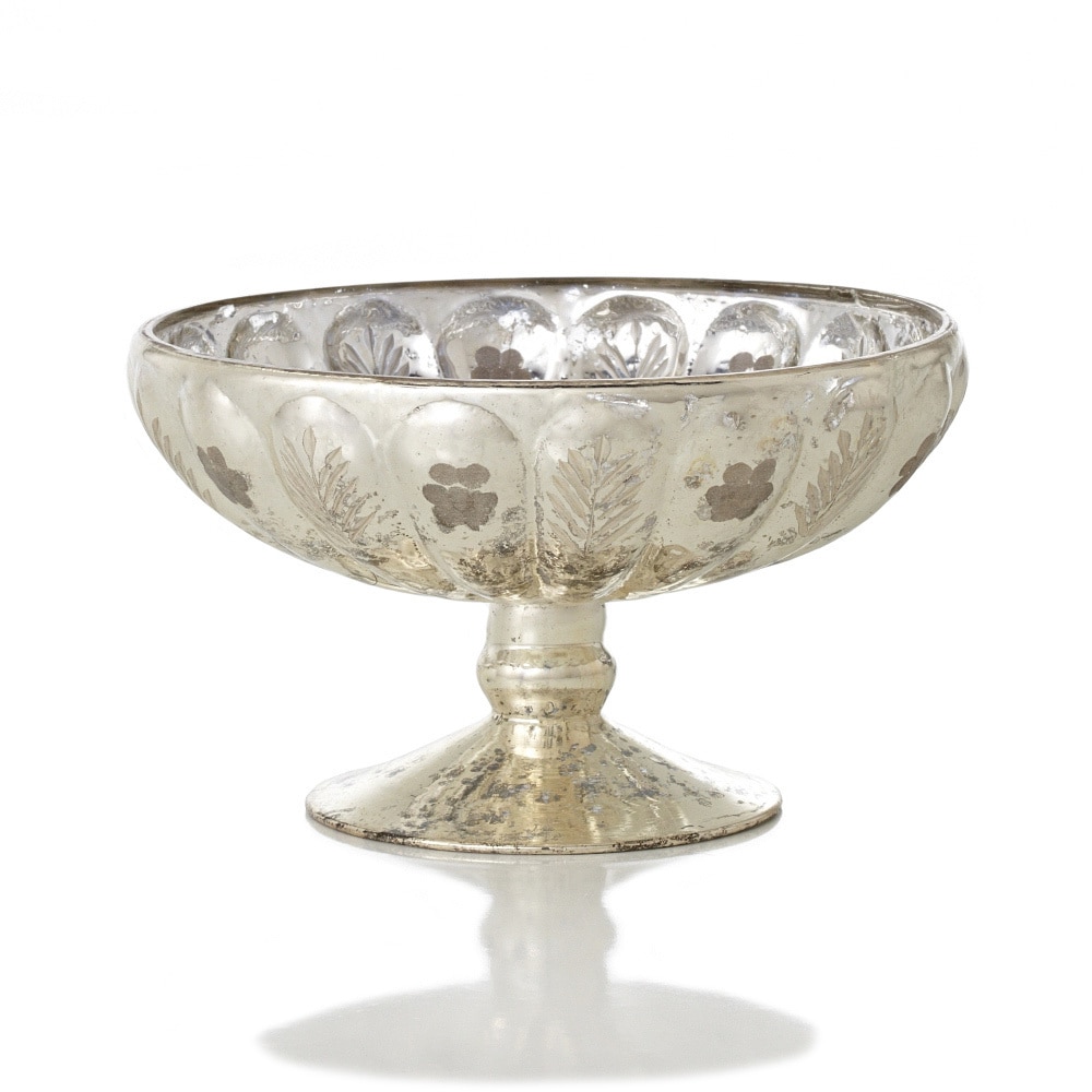Shop Sage Co 5 5 Inch Etched Mercury Glass Compote Overstock 9538625,Perennial Flowers Full Sun