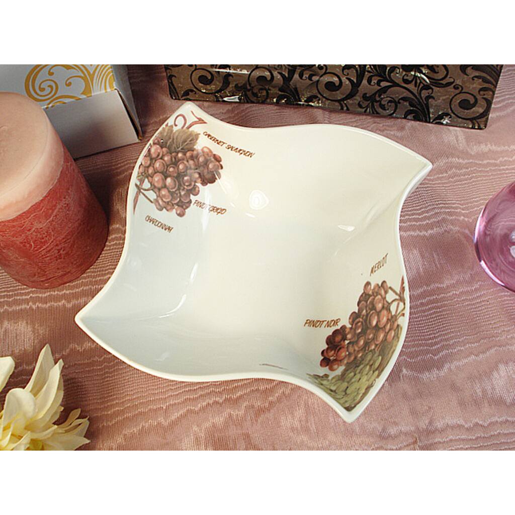 D'Lusso Designs Grape Design Twist Dish