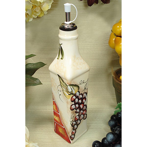 D'Lusso Designs Wine Cheese Design Oil Bottle
