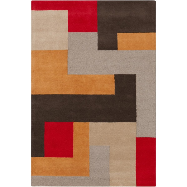 nuLOOM Hand hooked Alexa Moroccan Trellis Wool Rug (36 x 56)