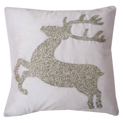 Presley Reindeer Throw Pillow