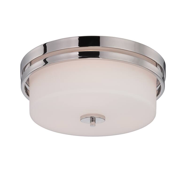 Nuvo Parallel 3 Light Flush Mount - Silver