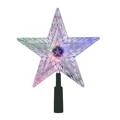 Kurt Adler 8.5-Inch LED Color-Changing Light Star Treetop