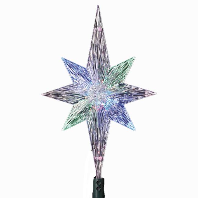 Kurt Adler 11.25-Inch UL Polar Star Treetop with LED Color-Changing Light