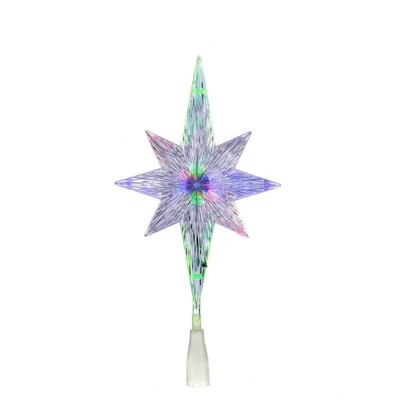 Kurt Adler 11.25-Inch UL Polar Star Treetop with LED Color-Changing Light