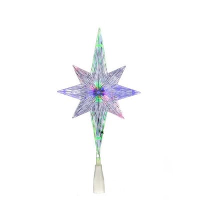 Kurt Adler 11.25-Inch UL Polar Star Treetop with LED Color-Changing Light