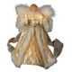 preview thumbnail 2 of 0, Kurt Adler UL 10-Light 10-Inch Ivory and Gold Angel Treetop