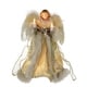 preview thumbnail 1 of 0, Kurt Adler UL 10-Light 10-Inch Ivory and Gold Angel Treetop