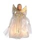 preview thumbnail 1 of 0, Kurt Adler UL 10-Light 10-Inch Gold and Ivory Angel Treetop