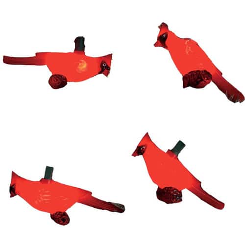 Kurt Adler 10-Light Plastic Red Cardinal Light Set