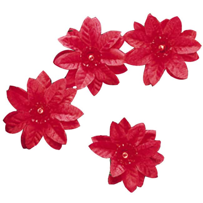 Kurt Adler 35-Light Red Poinsettia Light Set