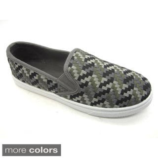 blue canvas flats