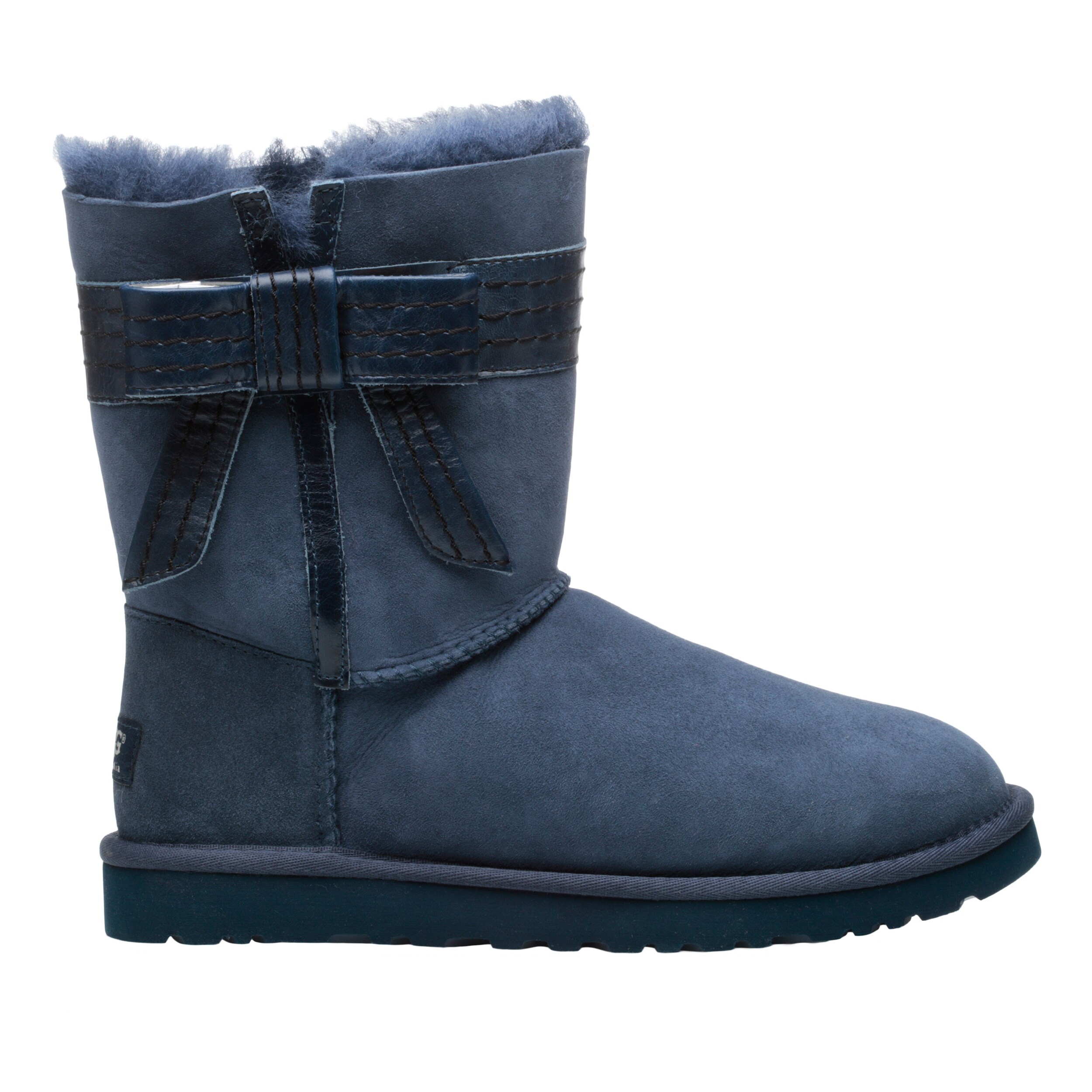 blue leather uggs
