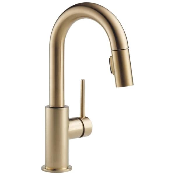 slide 2 of 4, Delta Trinsic Pull-Down Bar / Prep Faucet 9959-CZ-DST Champagne Bronze