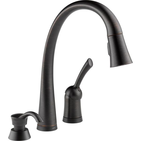 Delta Pilar Single Handle Pull-down Kitchen Faucet with ...