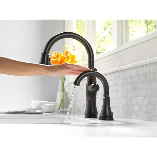 Shop Delta Cassidy Single Handle Pull Down Kitchen Faucet With