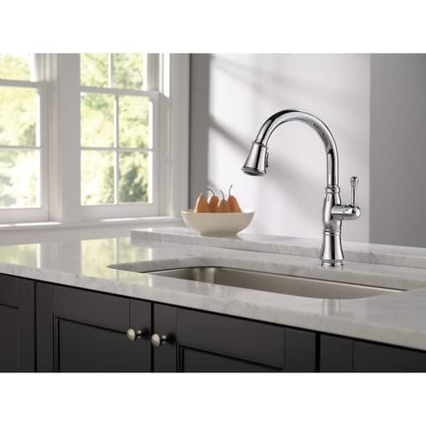 Shop Delta Cassidy Single Handle Pull Down Kitchen Faucet 9197 Dst