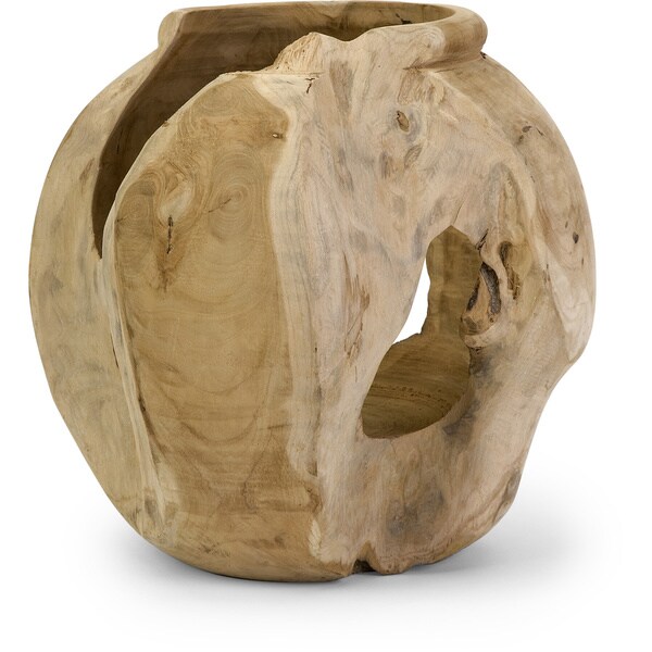 Macaque Teakwood Vase