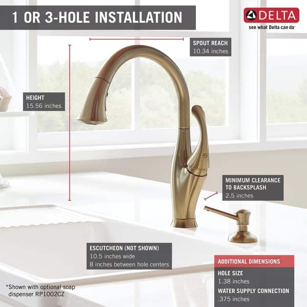 Shop Delta Addison Single Handle Pull Down Kitchen Faucet With