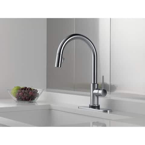 Delta Trinsic Single Handle Pull-Down Kitchen Faucet with Touch2O Technology 9159T-AR-DST Arctic Stainless