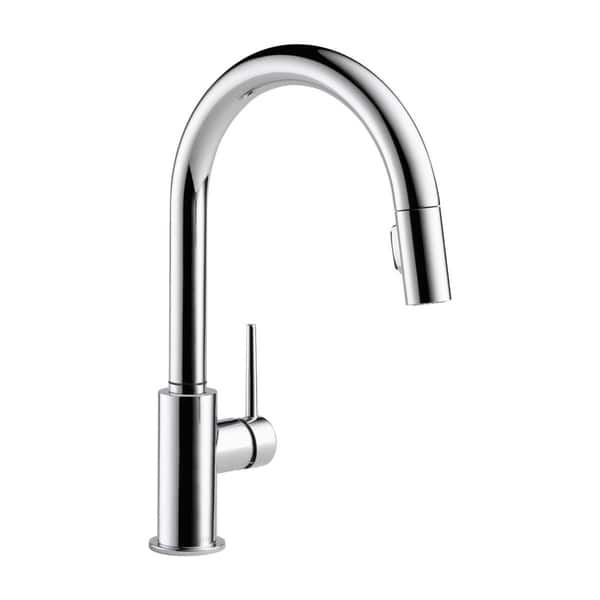 Delta Trinsic Single Handle Pull Down Kitchen Faucet 9159 Dst Chrome Overstock 9540234