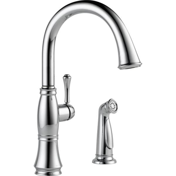 Delta Cassidy Single Handle Kitchen Faucet with Spray 4297-DST Chrome