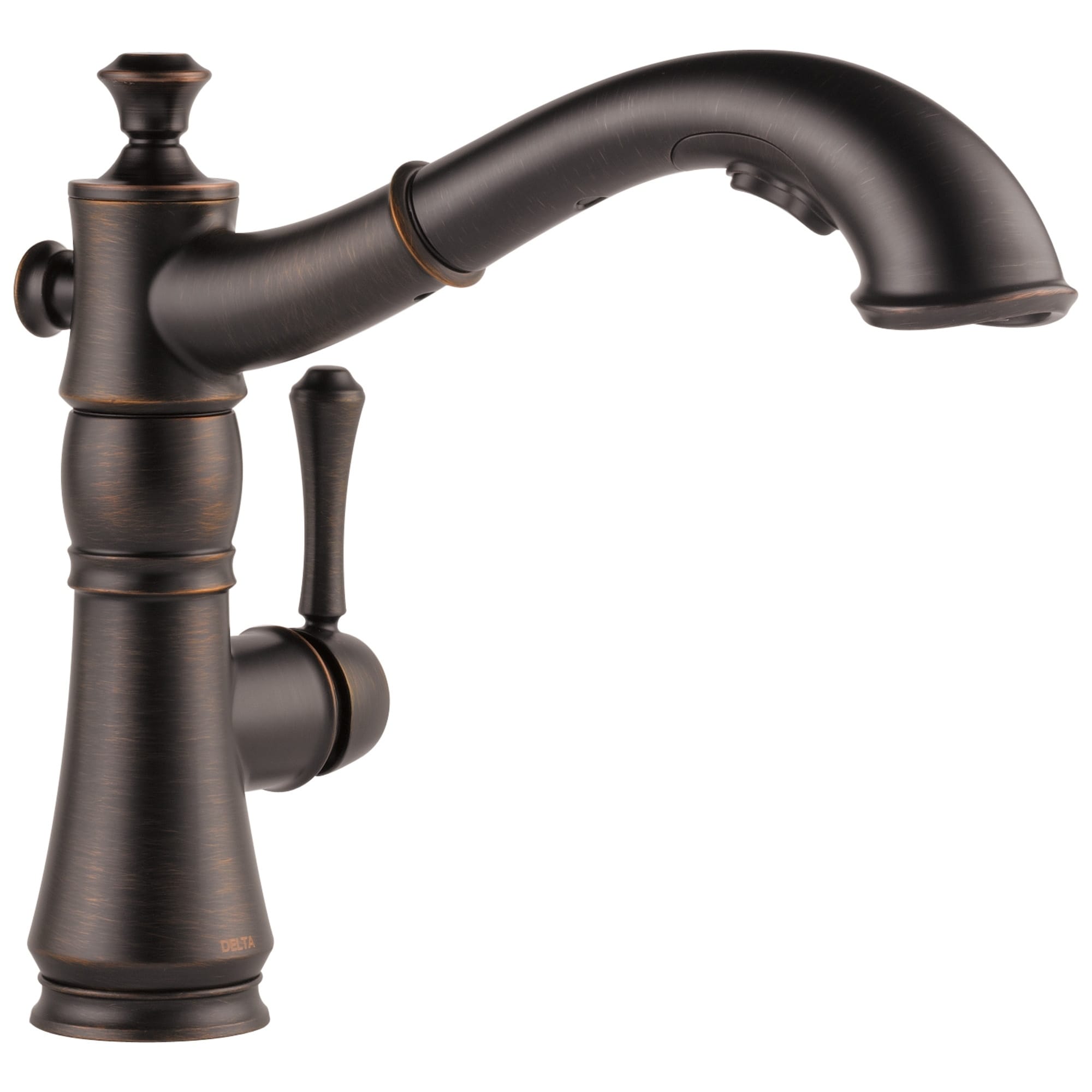 Shop Black Friday Deals On Delta Cassidy Single Handle Pull Out Kitchen Faucet 4197 Rb Dst Venetian Bronze Overstock 9540496