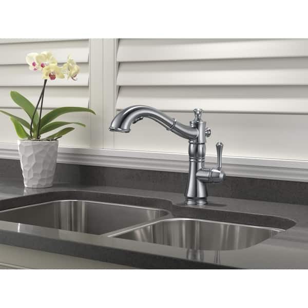 Shop Delta Cassidy Single Handle Pull Out Kitchen Faucet 4197 Ar