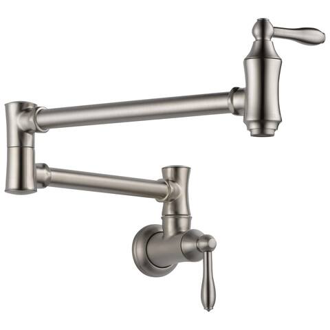 Delta Traditional Wall Mount Pot Filler Stainless