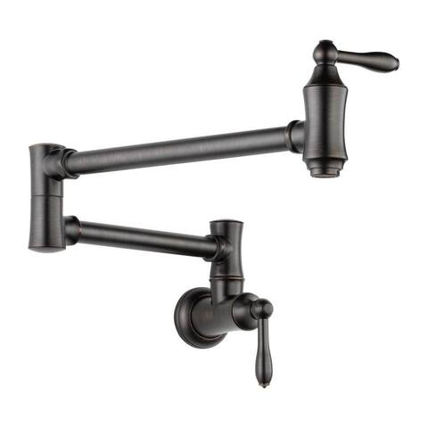 Delta Traditional Wall Mount Pot Filler Venetian Bronze