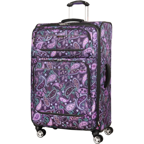 paisley print luggage