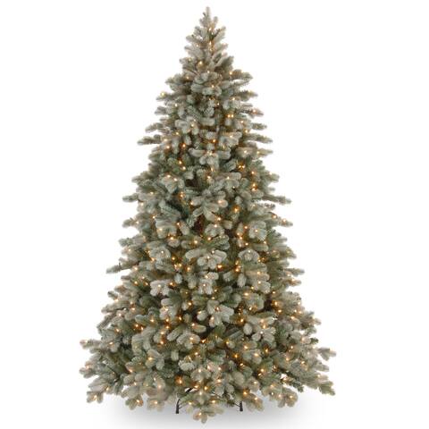 Feel-real Frosted Colorado Spruce Hinged Tree