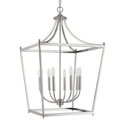 Stanton Polished Nickel 8-light Foyer Pendant - Polished Nickel - Polished Nickel