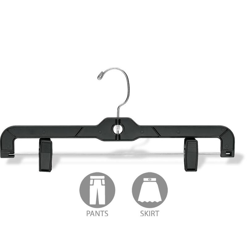 Classic Plastic Bottom Hanger with Adjustable Clips