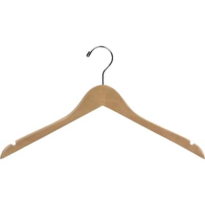 Wood Top Hangers with Notches